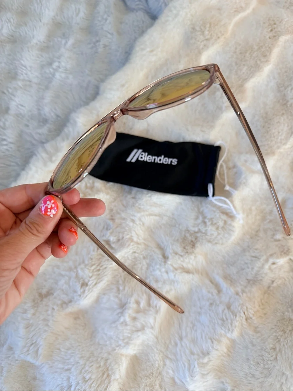 Blinder women’s Pink Mirrored Aviator Sunglasses -